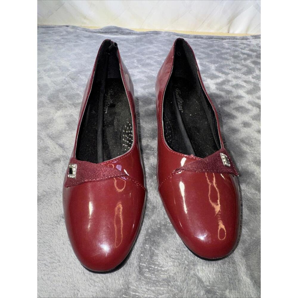 Women's Angel Steps Red Slip On Shoes Size 8W